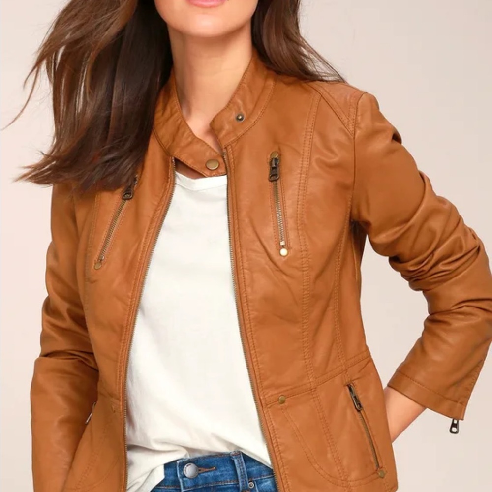 Vegan Leather Moto Jacket